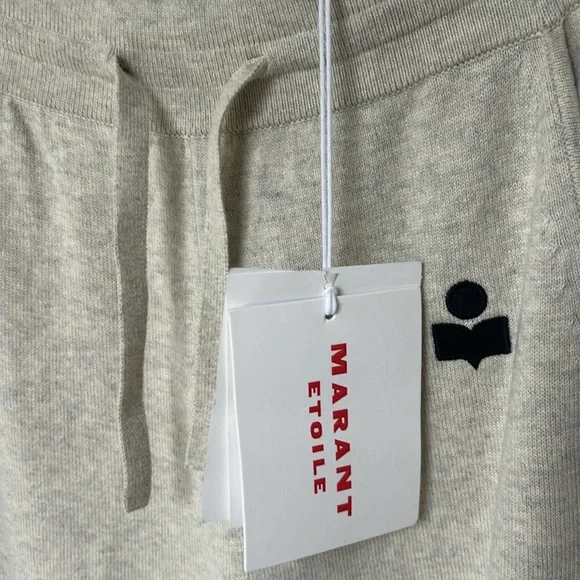 Isabel Marant ÉTOILE Kira Joggers Track Pants Light Grey Women’s Size 34 NWT